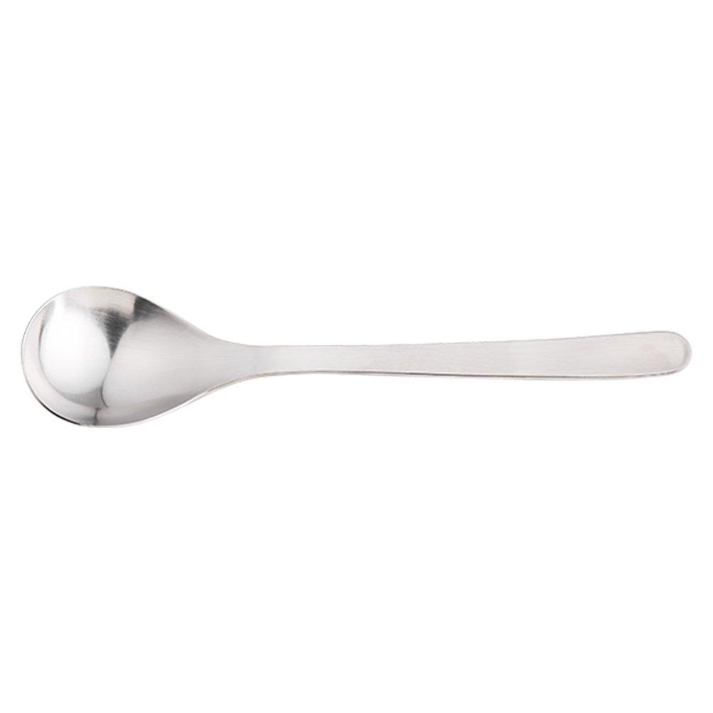 Sori Stainless Steel Dessert Spoon Features a Simple Form for Ease of Its Refined Design Ensures a Smooth Mouthfeel and Is Dishwasher Safe with a