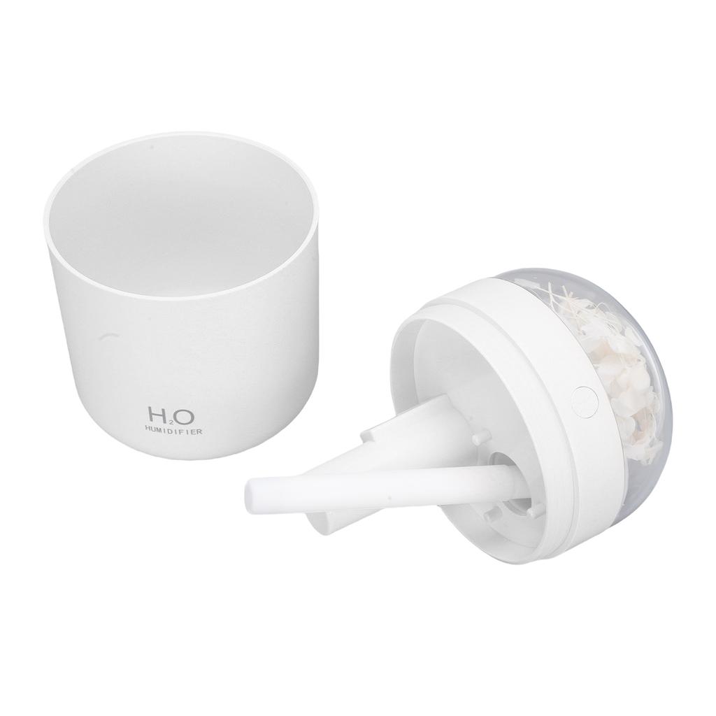 Eternal Flower Humidifier 2W 500ML Water USB Powered Desktop Humidifier with 7 Color Light for Bedroom