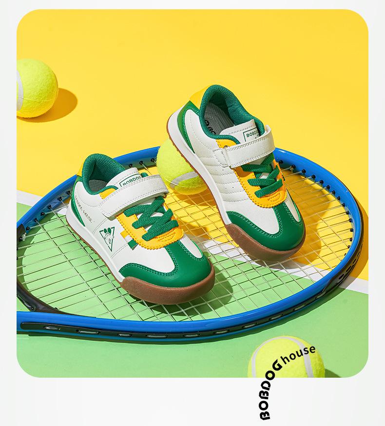 Bobodou 2024 Kids' Waterproof Leather Shoes - Casual Boys' and Girls' Sports Sneakers