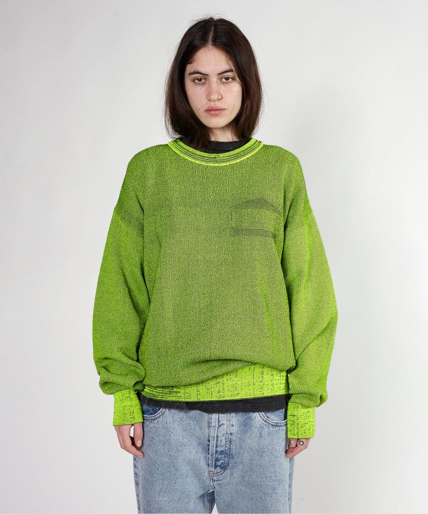 ARIES (U) Glitch Temple Knit Yellow