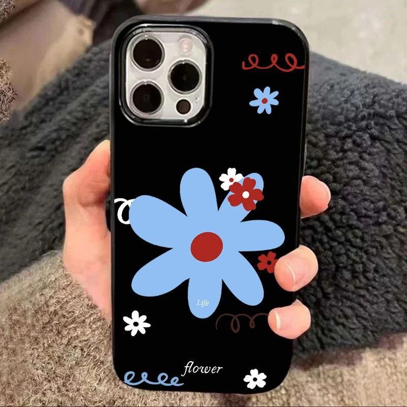 

Simple Flowers Suitable for Apple 16PROMAX Mobile Phone Case IPhone 15PLUS Creative 13 Personality 12 Soft Shell 11 Apple 12