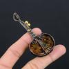Baltic Amber Pendant, 999 Copper Wire Wrapped Gemstone Jewelry, Handmade Pendant For Mother Day