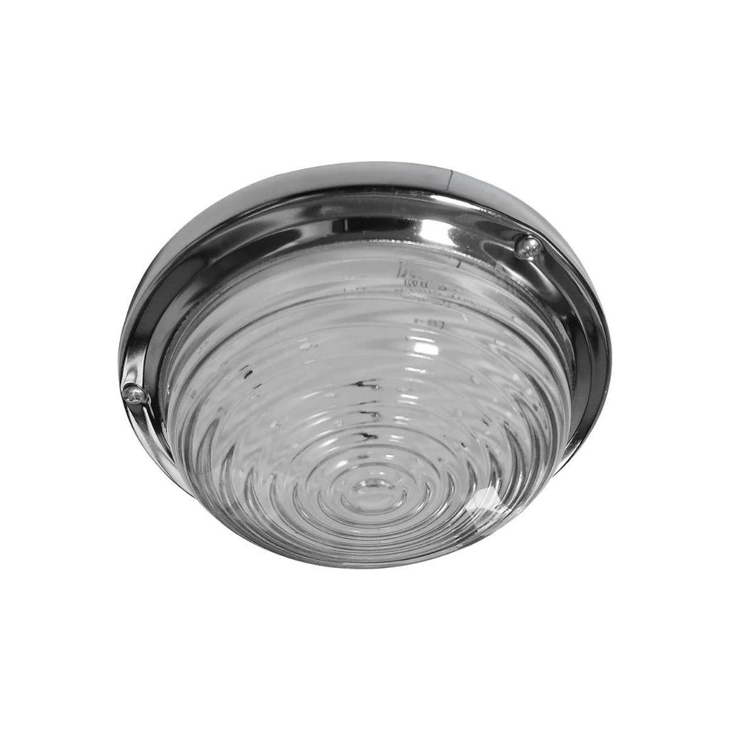 12v LED Round Shape Roof Ceiling Light with Flat Base Suitable for Trucks Caravan Trailers Bus Campervan Boats