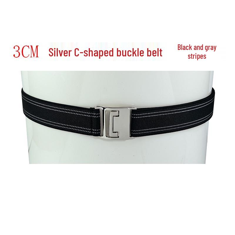 3cm Unisex Elastischer Bund Gürtel: Bequemes, nicht einschneidendes Gummiband für Hemden, Röcke und Oberbekleidung