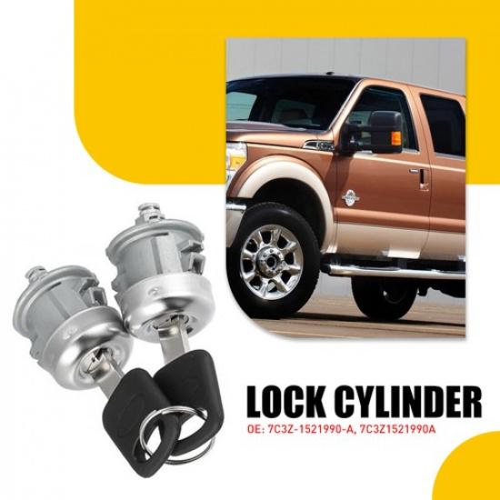 

Door Lock Cylinder & Keys Set Of 2 For Ford F150 250 350 Pickup 1999-2016