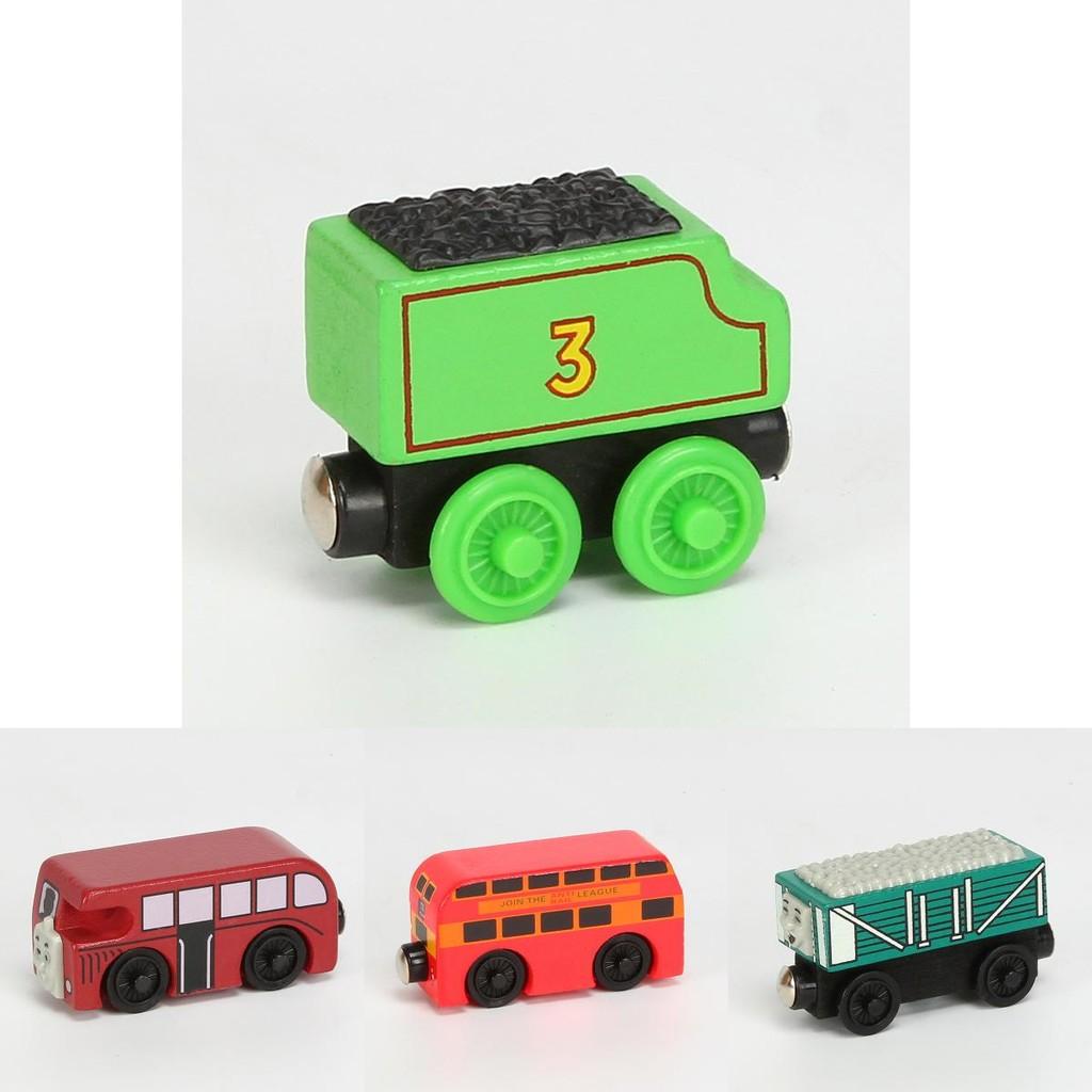 Colorful Wooden Magnetic Train Set For Kids With Interactive Push-pull Features