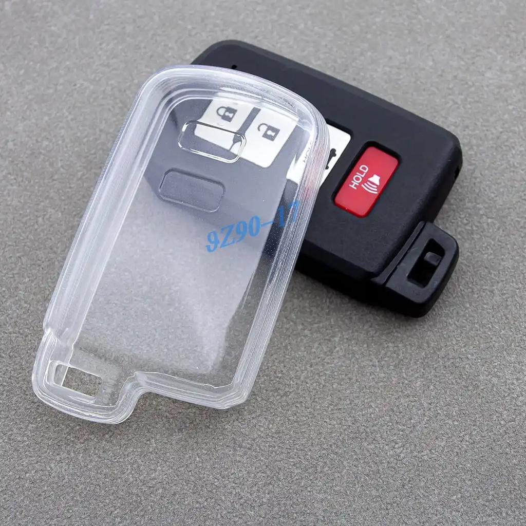 Clear Fully Transparent Tpu Car Smart Key Cover Case For Toyota Highlander Avalon Camry Rav4 4Runner Tundra Sequoia Kluger