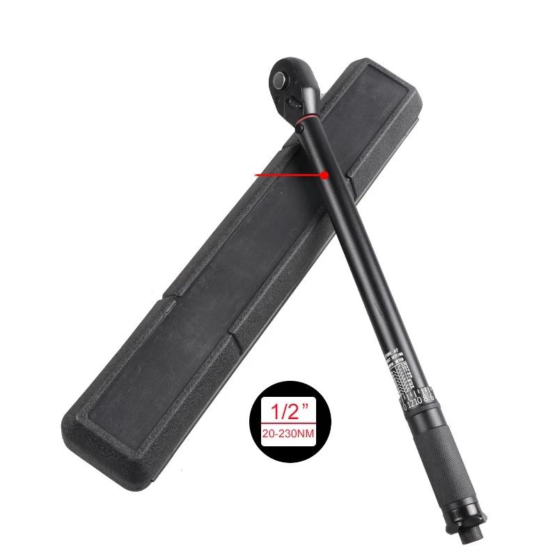 72T Torque Wrench 1/2'' 3/8'' 1/4'' Square Drive Preset Bicycle Torques Key Two-way Ratchet Car Bike Automotive Hand Tools