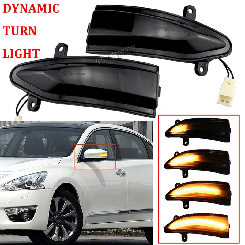 Side Mirror Indicator Lamp For Nissan Altima Teana L33 Sylphy Sentra B17 2013- 2018 Car LED Dynamic Turn Signal Light
