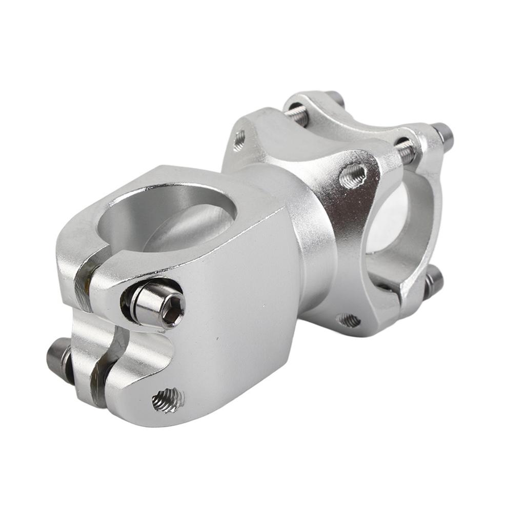 25.4*38 Aluminum Alloy Mountain Bike Short Handlebar Fixed Stem Cycling Accessory(Black)