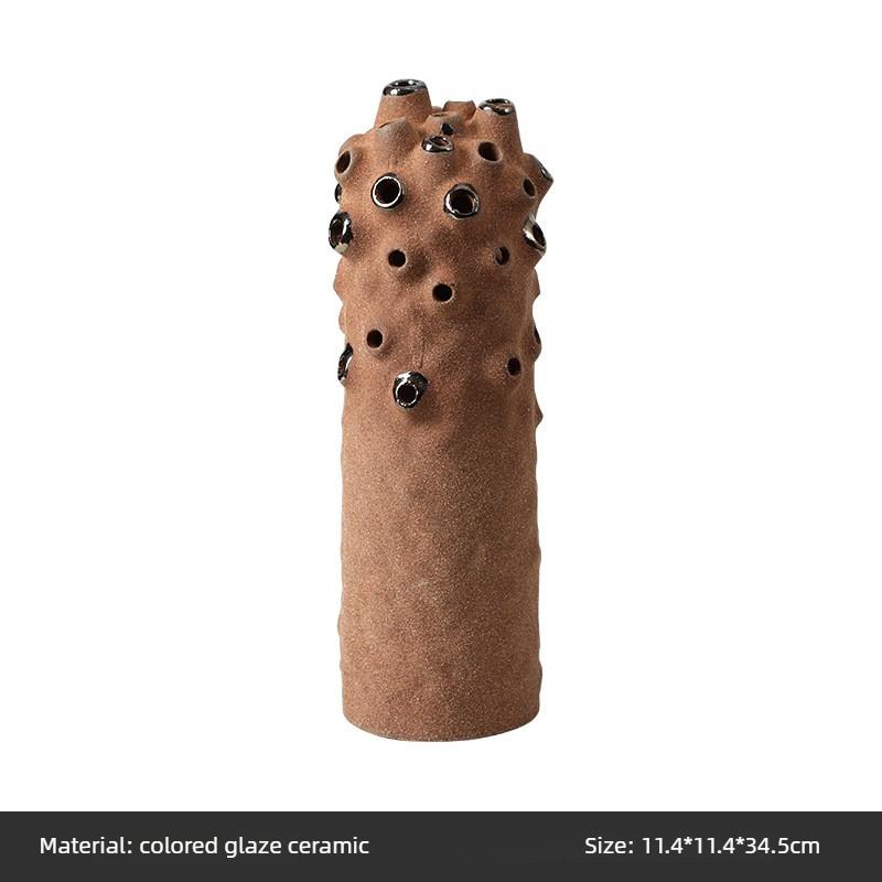 

Modern Ceramics Figurines Creative Coral Miniatures Figurines Simple Living Room Desktop Ornament Entrance Decoration Ornaments