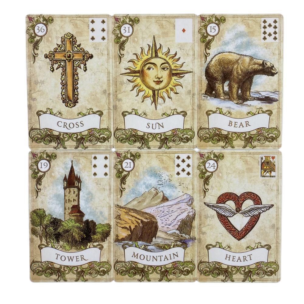 Old Style Lenormand Fortune-Telling Cards A 38 English Fate Divination Deck Borad Games