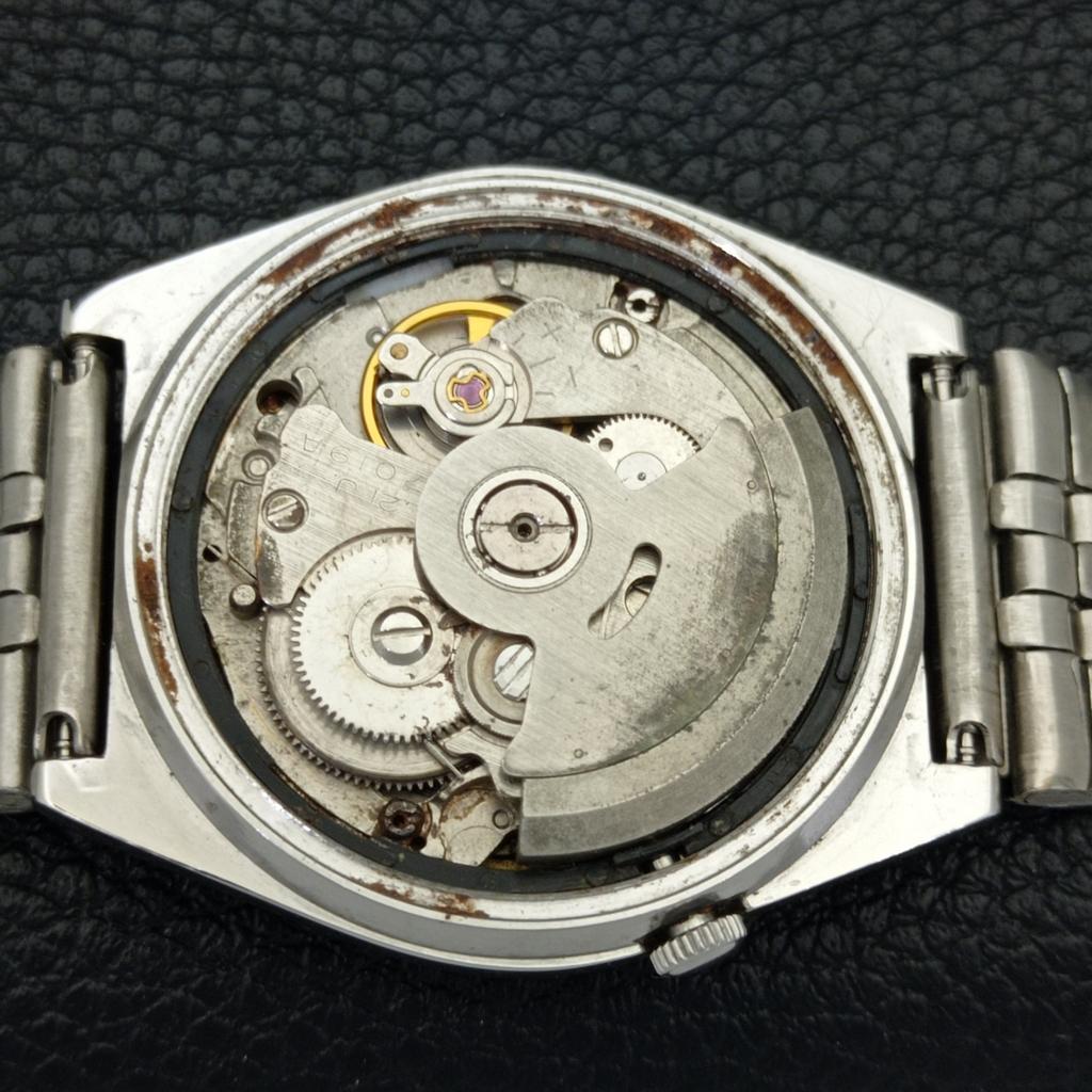 GENUINE VINTAGE SEIKO 5 AUTOMATIC 7019A JAPAN MENS BLUE DIAL WATCH A702347-5 R124-a702347