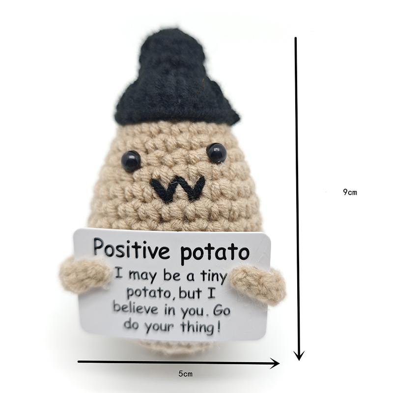 Cute Healing Handmade Weaving Pendant Funny Positive Energy Vegetable Fruit Doll Ornament Cartoon Decoration