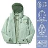 Empty mountain rain hard shell jacket women's new windproof waterproof warm three-in-one mountaineering jacket