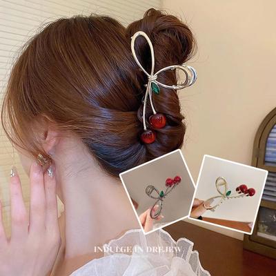 Pinces à cheveux à fruits style coréen pour femmes, épingles à cheveux colorées, couvre-chef d'été élégant S0R2