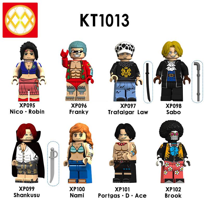 Minifigures Anime Film and Television Series One Piece King Luffy Solonna Beauty Robin Building Blocks Toys for Kids