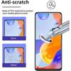 Displayschutzfolie aus gehärtetem Glas für Xiaomi Redmi Note 11 Pro 4G/5G - Transparent - 4er-Pack