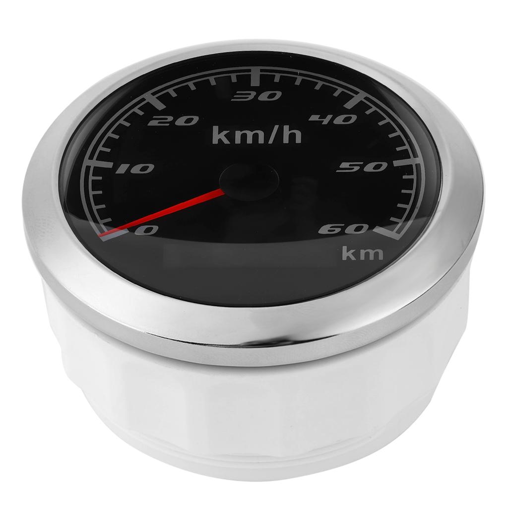 85mm 60KM H GPS Speedometer IP67 Waterproof Universal for Marine Ships Yachts Car MotorcycleBlack Dial