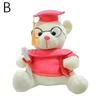 18cm Doctor Teddy Bear Plush Toy Graduation Memorial Gift Bear Toy Knowledgeable Trend Graduation Bear Pillow Plush Decorat Q0c0