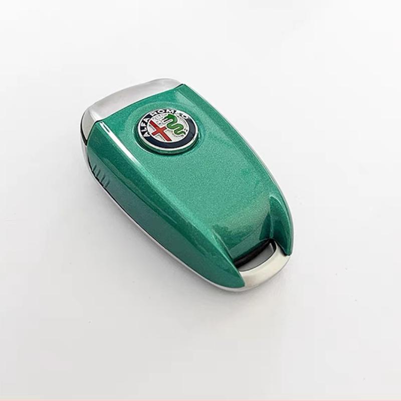SYENG1 Car Key Cover Replacement Key Case for Alfa Romeo Giulia Stelvio Tonale Carbon Fiber Style