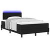VidaXL Lit box spring avec matelas &amp; LED noir 120x190 cm en tissu 3342193