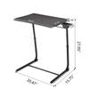 Set of 2 Portable Computer Table Office Desk Height & Angle Adjusting Furniture, Black