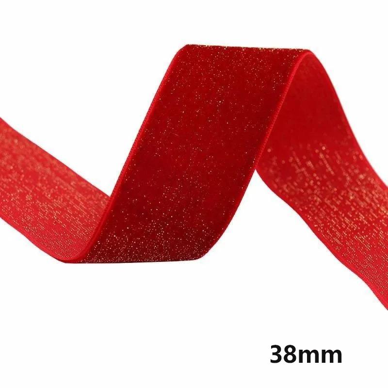 5m Red Ribbon Christmas Decoration Home Room Decor Christmas Tree Artificial Pendant For New Year Cake Craft Gifts Box Accessory