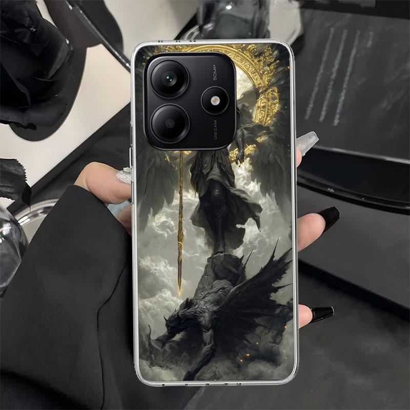 Archangel Michael Phone Case for Xiaomi Redmi Note 14 13 14S 12S 12 11S 11T 11E Pro Plus 11 10 10S 9S 5G Soft Silicone Cover