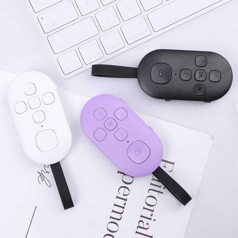 Bezdrátový Bluetooth Mobilní Selfie Líný Okamžitý Hudební Dálkový Ovladač Telefonu Bluetooth Ovladač Pro Natáčení Videa Otáčení Stránek