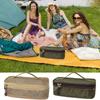 Camping Utensil Bag Road Trip Portable Cookware Pouch Large Mesh Portable Camp Utensil Bag For Picnic Barbecue Traveling