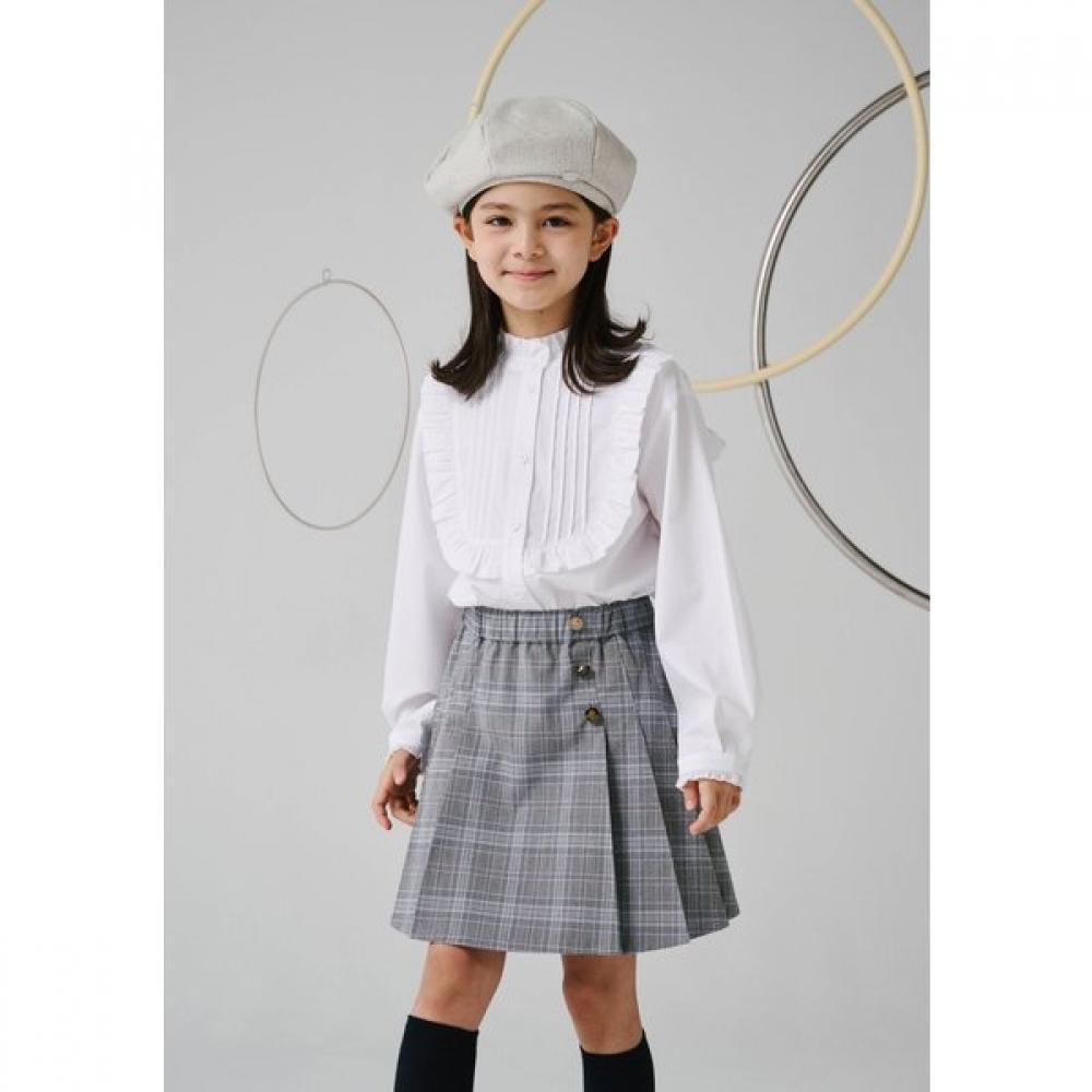 The Coffee Bean   Tea Leaf Gray Glencheck Pleated Skirt By14sk01gy 130