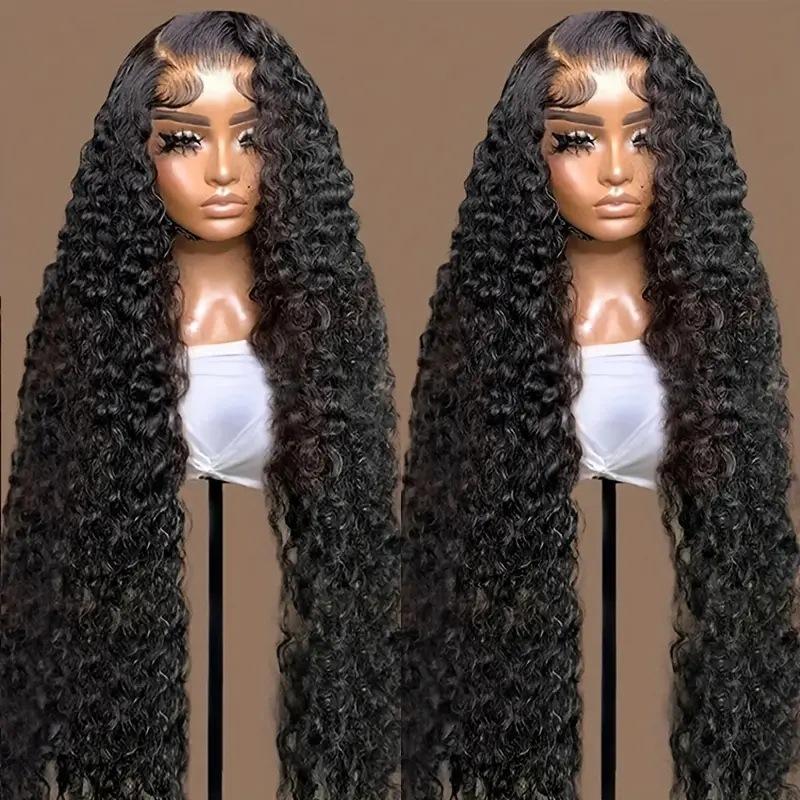 Fashionable lace synthetic headband small coiled tube curly hair wig