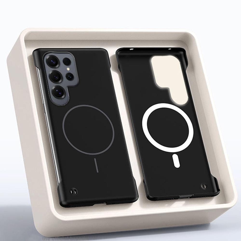 Frameless Cooling For Magsafe Magnetic Cases For Samsung S25 S24 FE S23 S22 Plus Ultra Frosted Protector Ultrathin Hard Cover