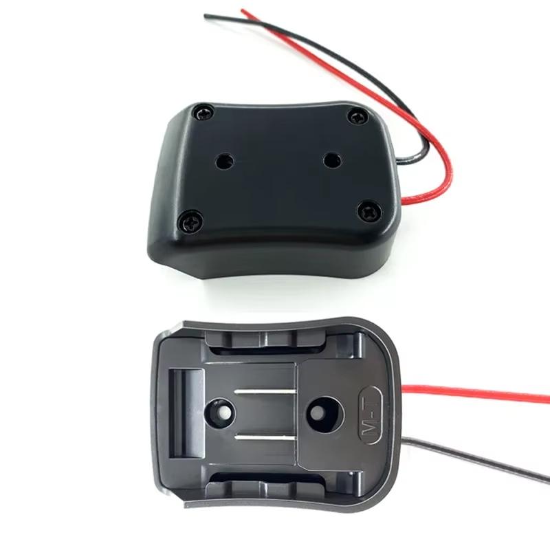 10.8V-12V Battery Mount Dock Power Connector With 14Awg Wires Connectors Adapter Tool For Makita 10.8V 12V Battery