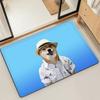 Doge funny Emoticon S-Shiba M-Meme Microfiber Decorative Versatile Flannel Floor Bath Door Mat Quick Dry Absorbent Non-slip Sole