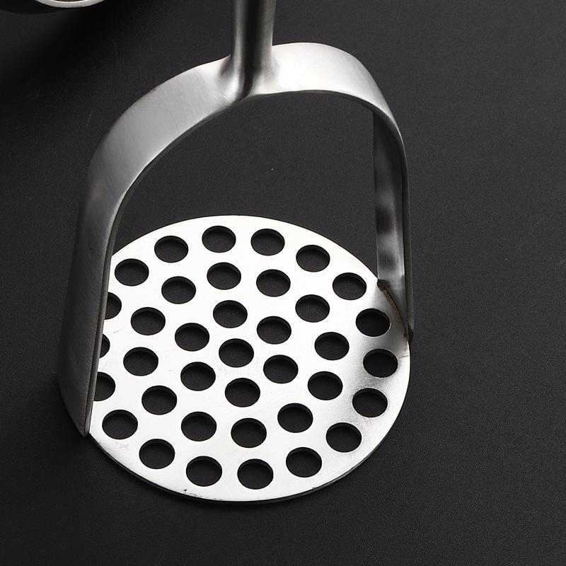Stainless Steel Manual Masher for Potatoes, Pumpkins, and Baby Food