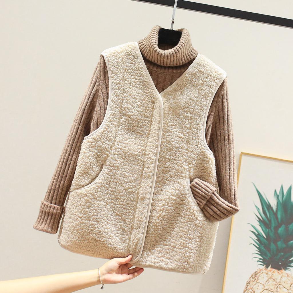 Lamm plüsch weste weste frauen tragen neue lose pelz integrierte weste kleinen duftenden Koreanische version mantel