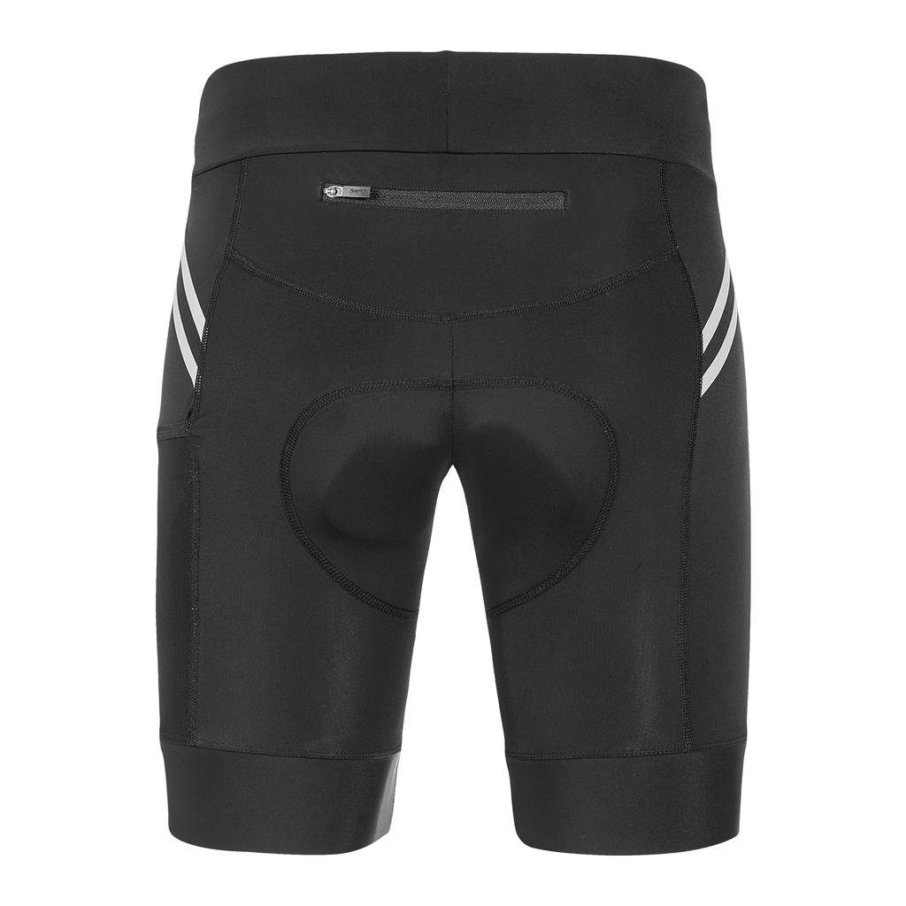 Santic Men's Cycling Racer Pants with Reflective Stripes, XL, Back Pocket