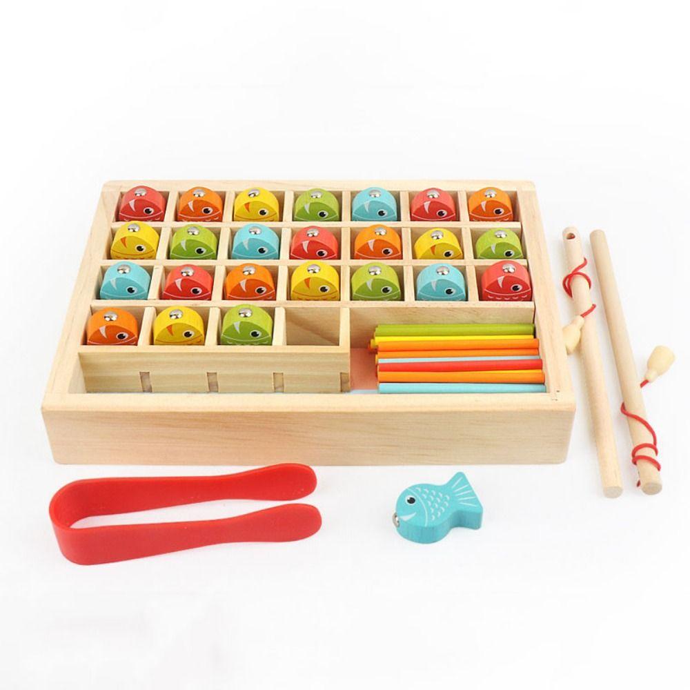 Early Education Matching Board Game Montessori Magnetic Fishing Learning Box  Boys Toys