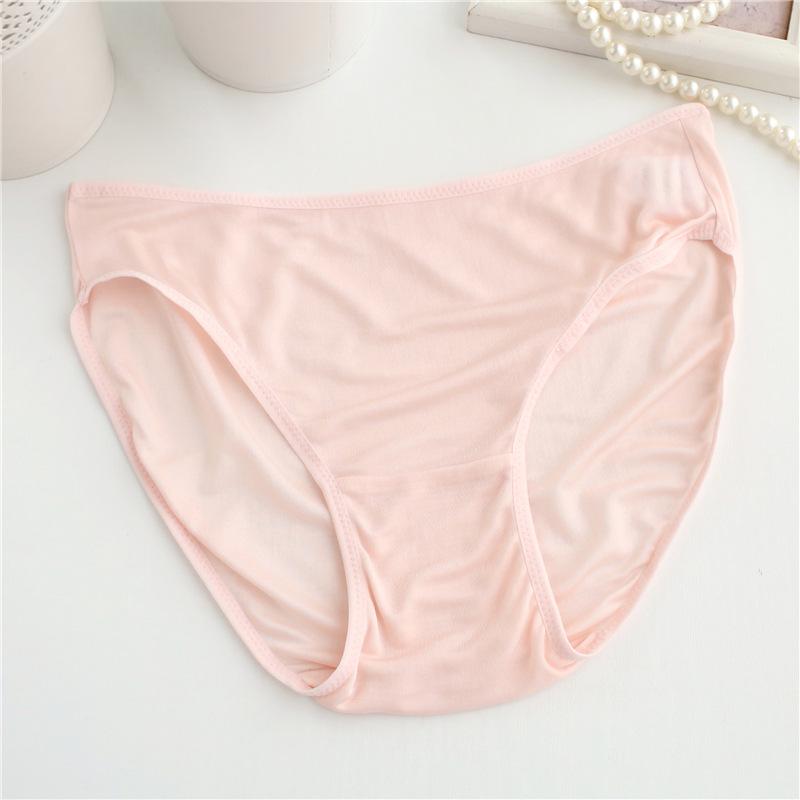 Women's Low-Waist Mulberry Silk Panties - Seamless, Comfortable, Breathable Briefs