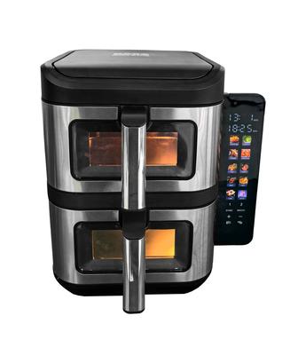 Double-Compartment Air Fryer Tower with Windows 2800W