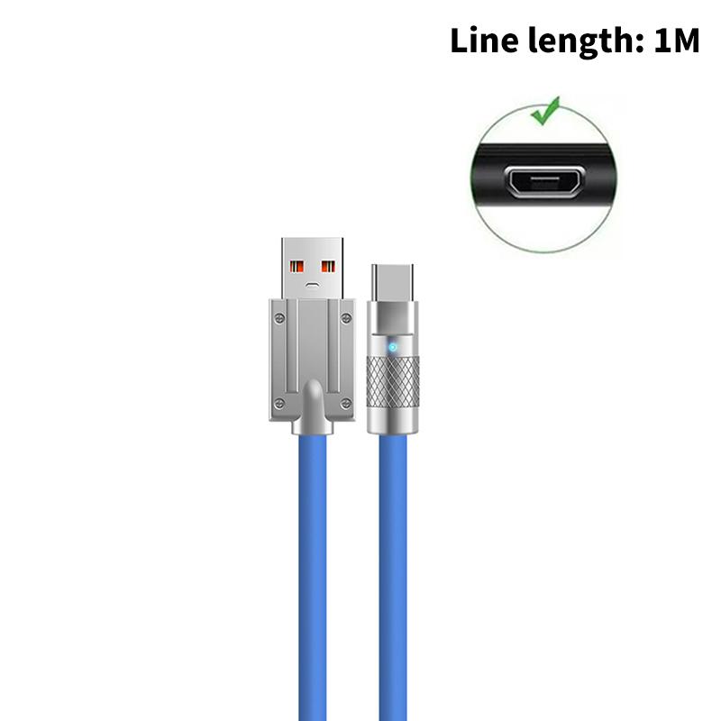 Usb C Bilkabel 120W Type C Lader Usb Ladekabel Hurtiglading Hurtiglading Type C Ladekabel For Mobiltelefon Bil
