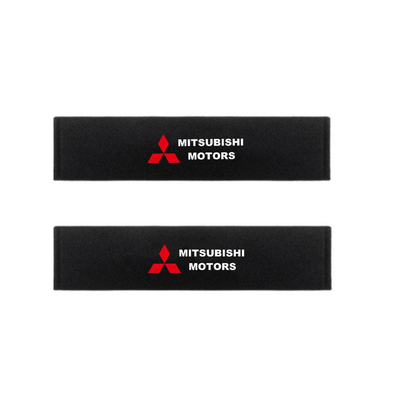 Car Neck Pillow Car Safety Headrest Cover Auto Seat Belt Shoulder Pads for Mitsubishi ASX Pajero Outlander EVO Lancer EX