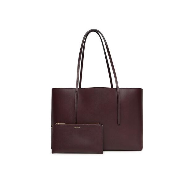 

Сумочка Calvin Klein Foil Logo Tote W Pouch LV04F3274G бордовый