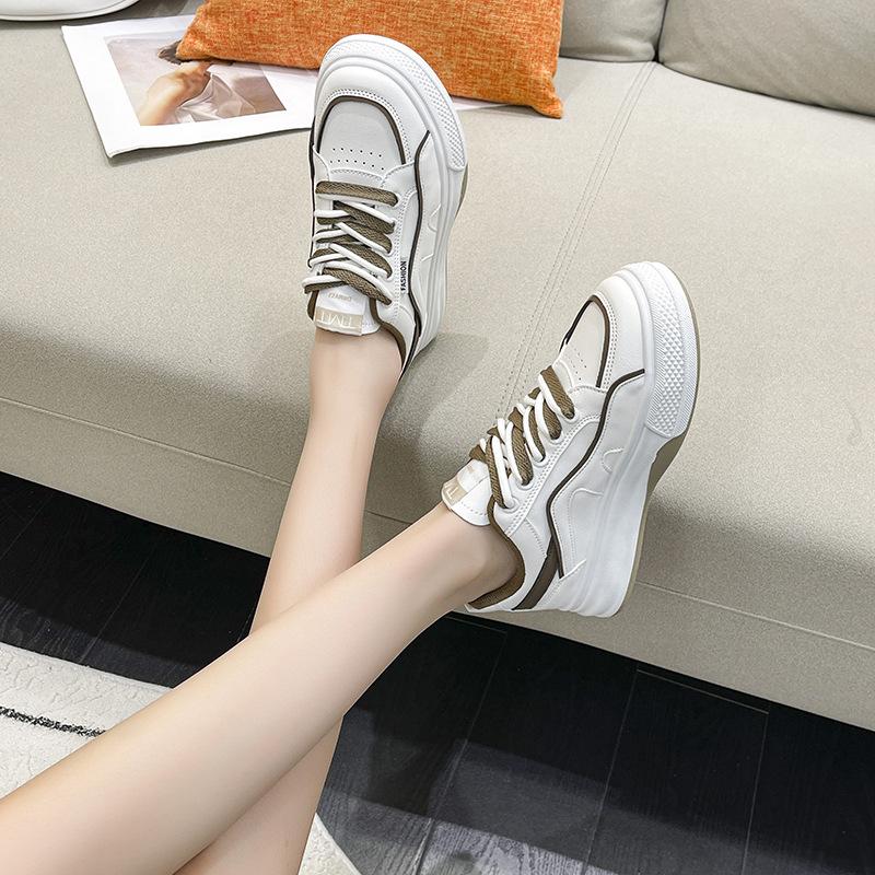 

Осенние новые модные белые туфли для женщин, корейская версия, универсальные студенческие беговые спортивные повседневные туфли для скейтбординга для женщин 40