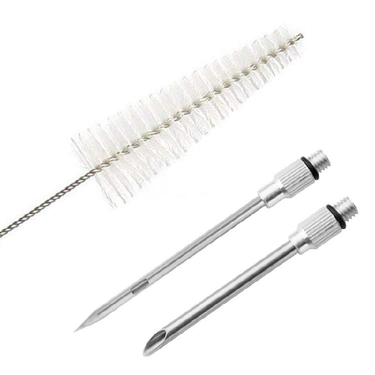 Kitchen Stainless Steel Turkey Baster with 2 Marinade Needle and Cleaning Brush