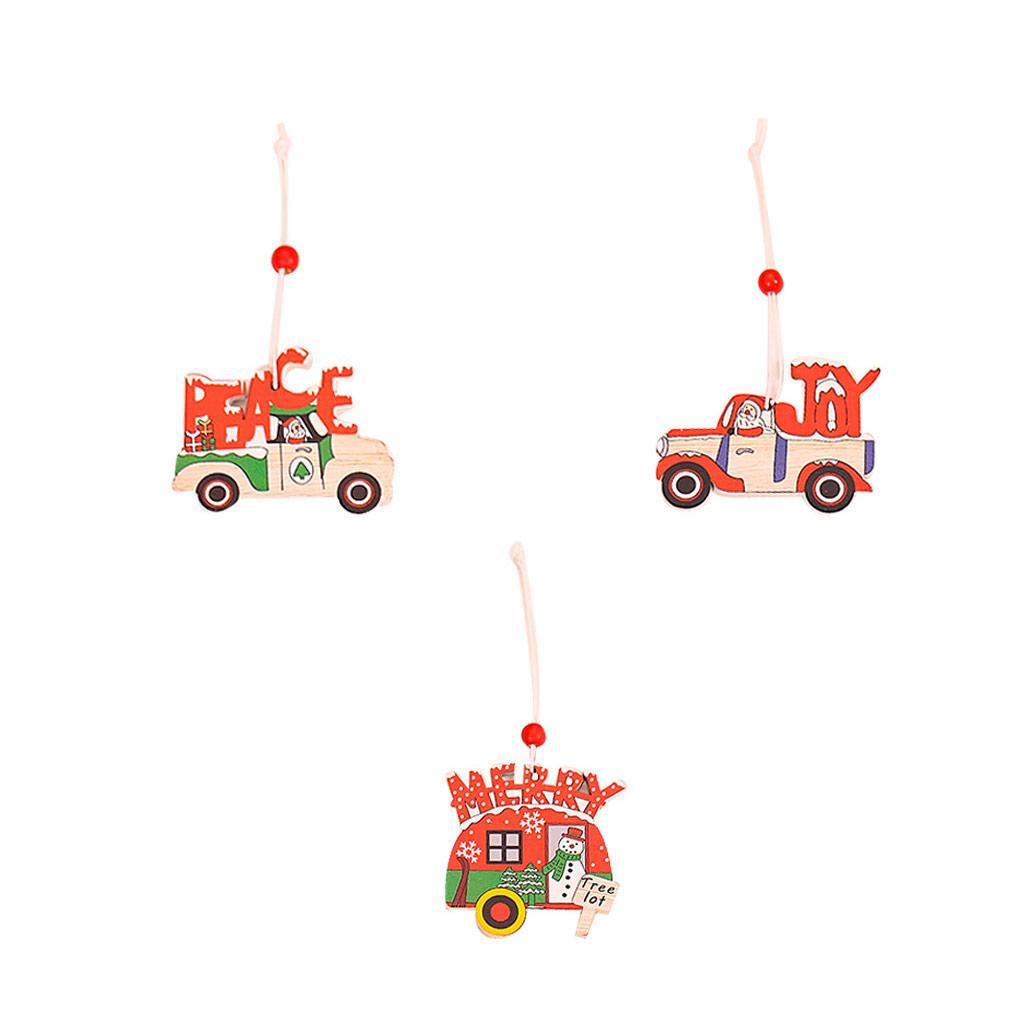 

1 комплект из дерева, мультяшная подвеска для автомобиля, рождественская елка, английские буквы, подвесные украшения для сада, сделай сам, красочная вешалка для дома и отеля letters