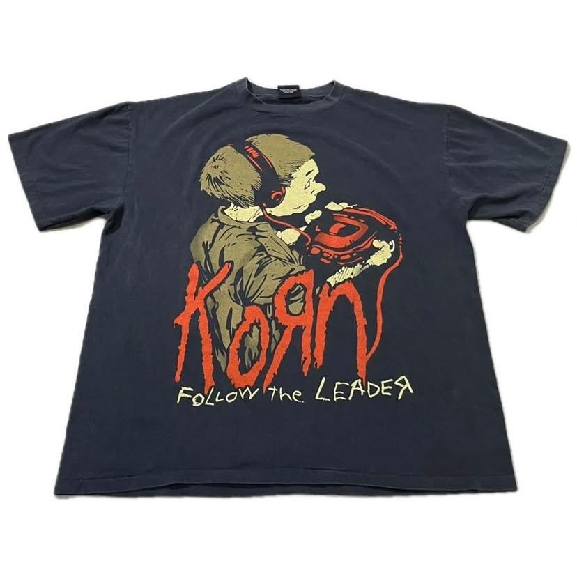 

KORN Follow The Leader 90s Vintage Rock Band Single Stitch T-Shirt REPRINT 4XL