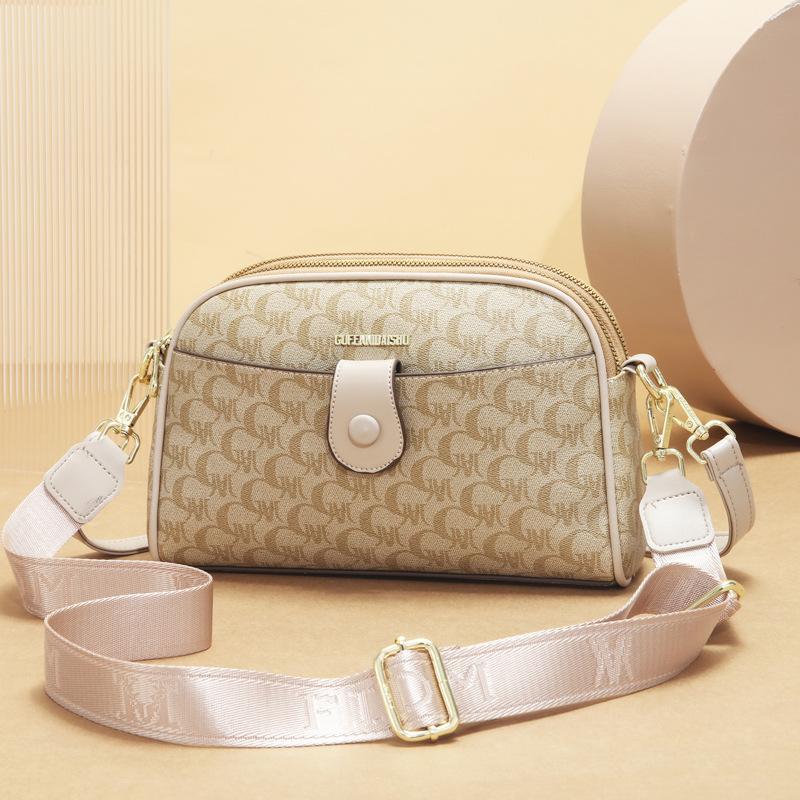 

2025 simple fashion trendy flower letter shell bag mini retro mobile phone change bag casual shoulder messenger bag